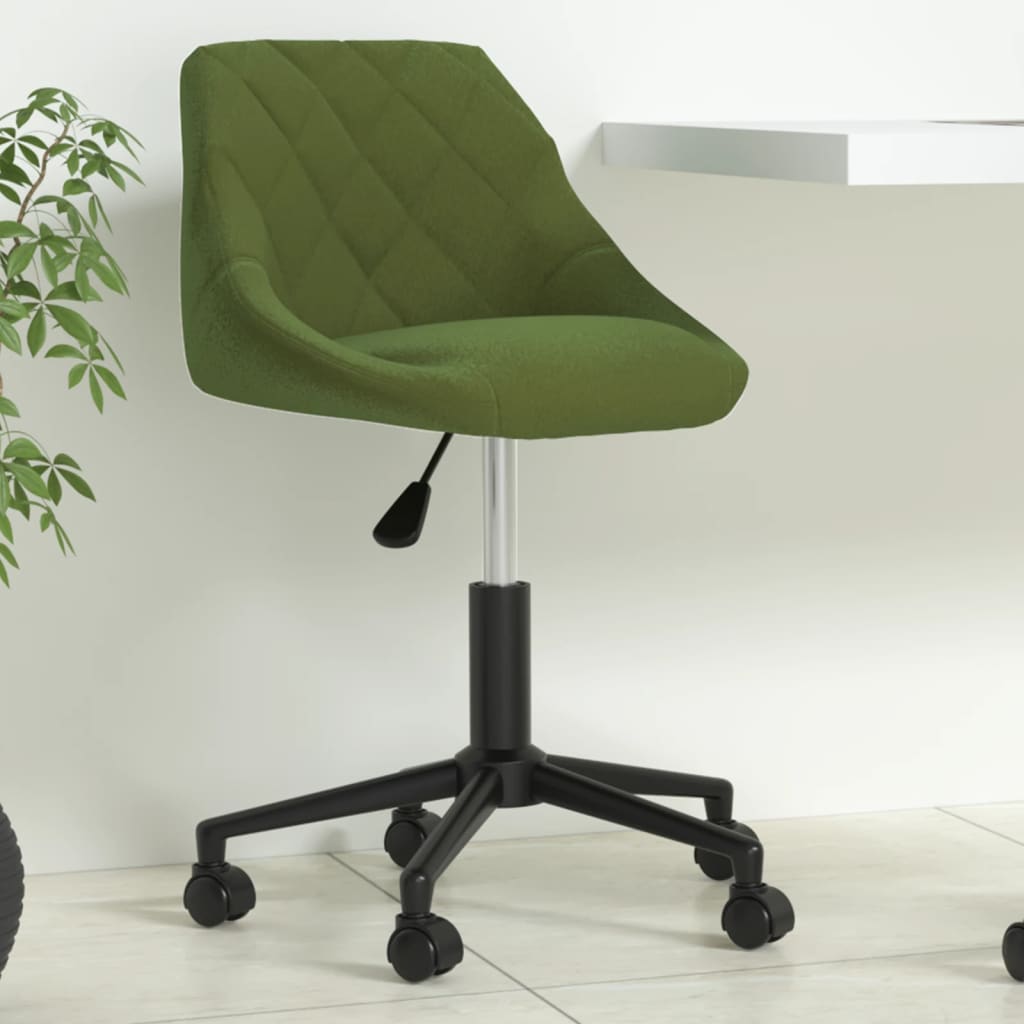 Bürostuhl Drehbar Creme Samt