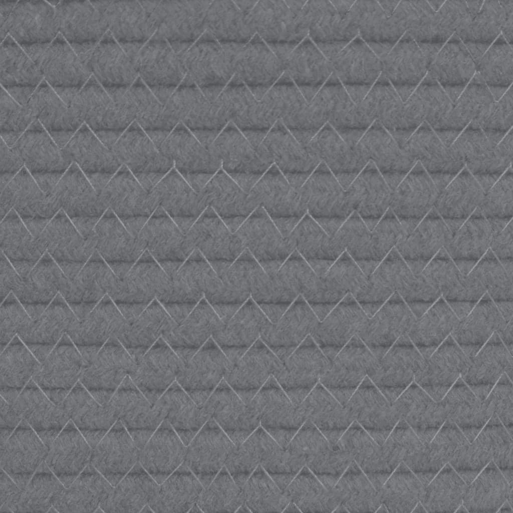 Aufbewahrungskorb Braun und Weiß Ø49x65 cm Baumwolle