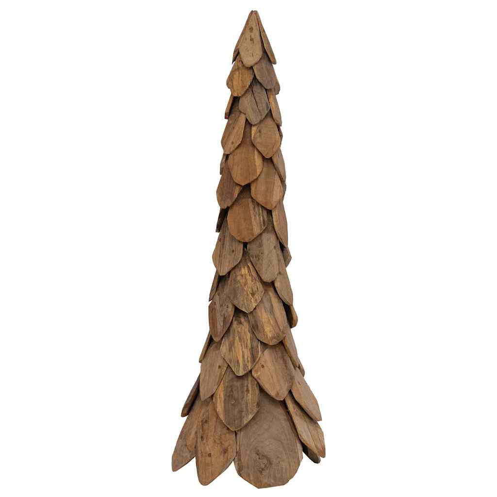 Weihnachtsbaum mit Ständer Braun 51 cm Massivholz Teak
