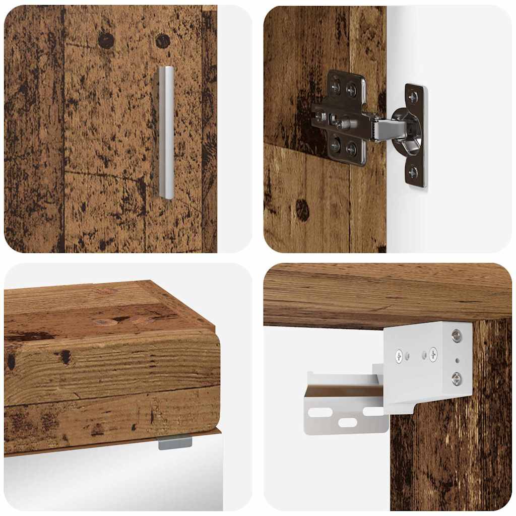 Badezimmermöbel-Set TULUM 2 pcs Weiß 60 x 34 x 63 cm