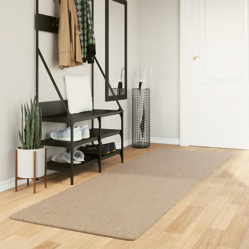 Teppich HUARTE Kurzflor Weich und Waschbar Anthrazit 60x110 cm