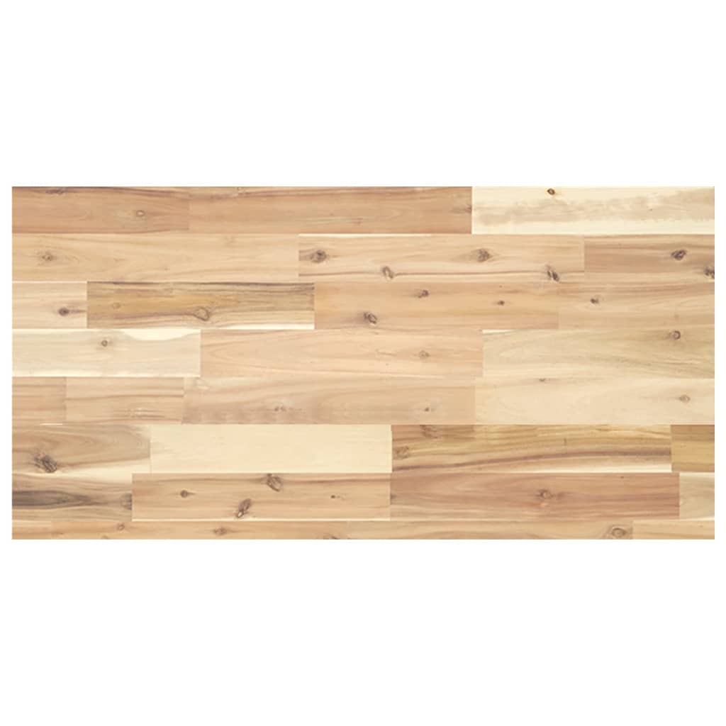 Tischplatte 40x20x2 cm Rechteckig Massivholz Akazie