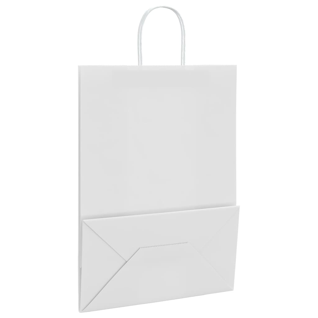 Papiertragetaschen 50 Stk. mit Henkeln Braun 21x11x36 cm