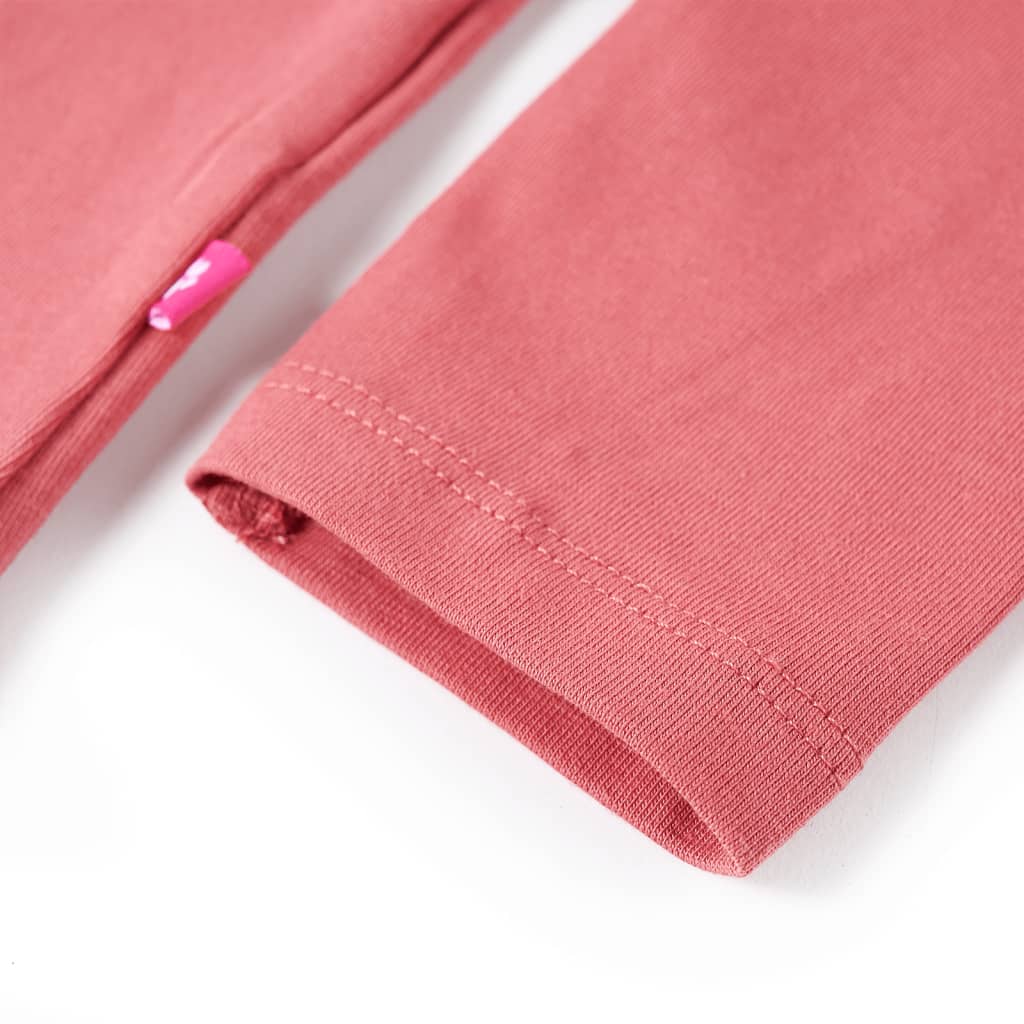 Kinder-Langarmshirt Dunkelorange 140