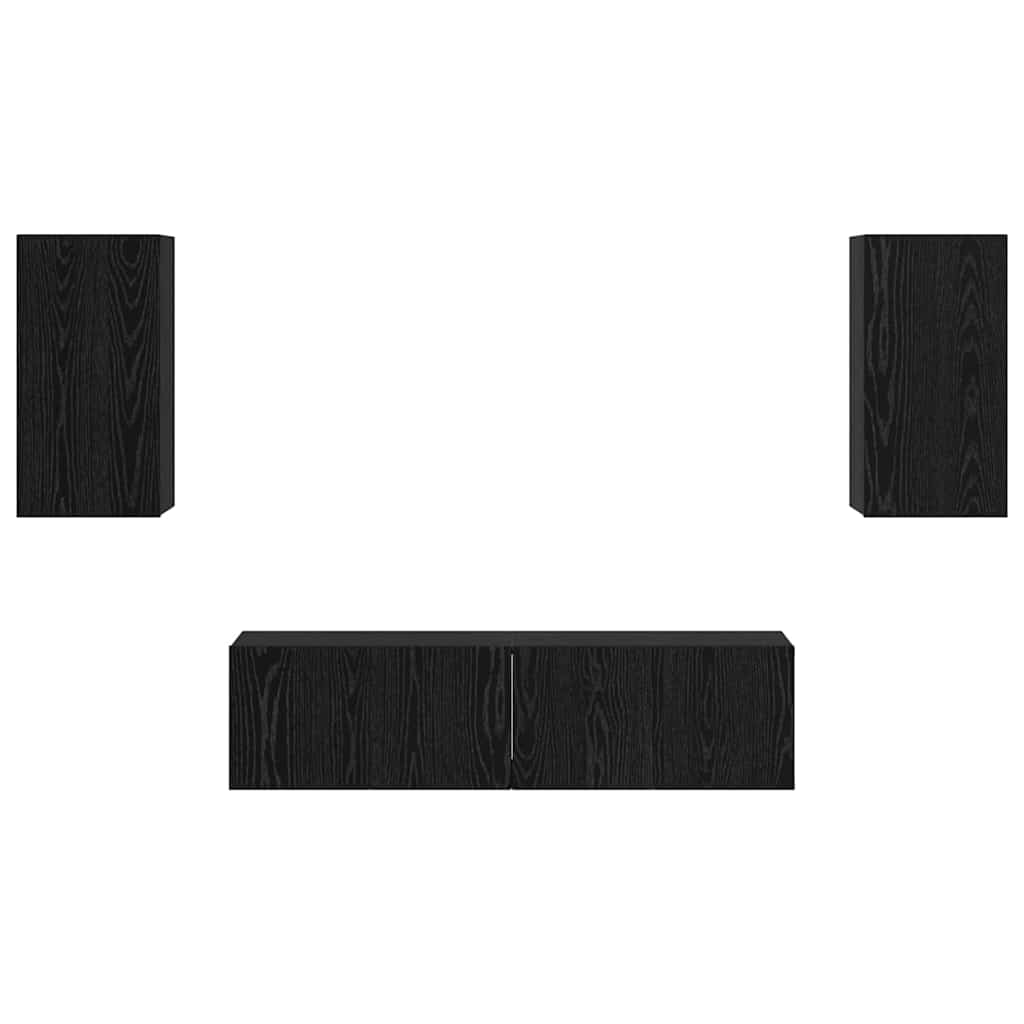 4-tlg. TV-Schrank-Set Weiß Holzwerkstoff