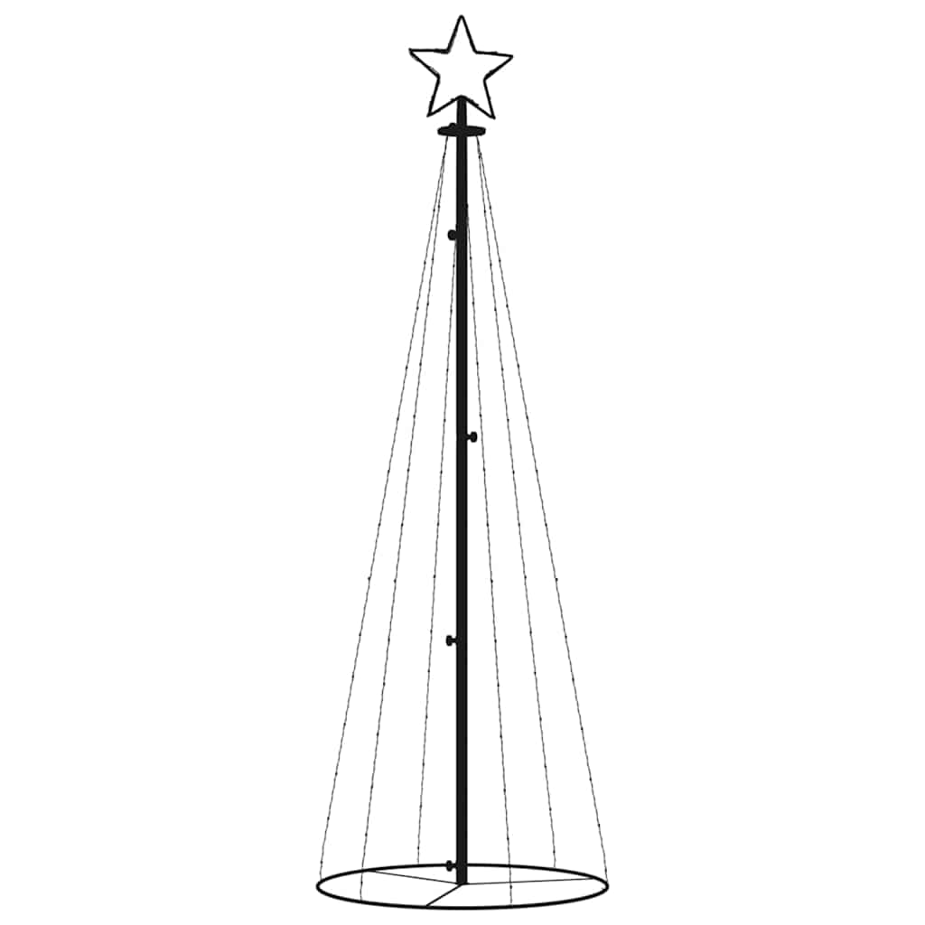 LED-Weihnachtsbaum Kegelform Warmweiß 108 LEDs 70x180 cm
