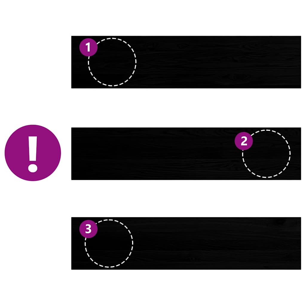 Treppenstufen 4 Stk. Unbehandelt 70x25x2 cm Massivholz Eiche