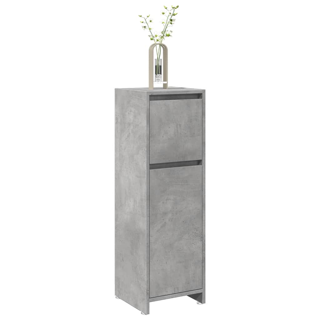 Badezimmerschrank Weiß 30x30x95 cm Holzwerkstoff