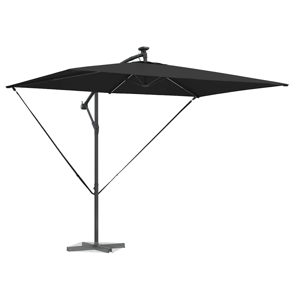 Sonnenschirm Sand 294 x 200 x 270 cm Polyester und Aluminium
