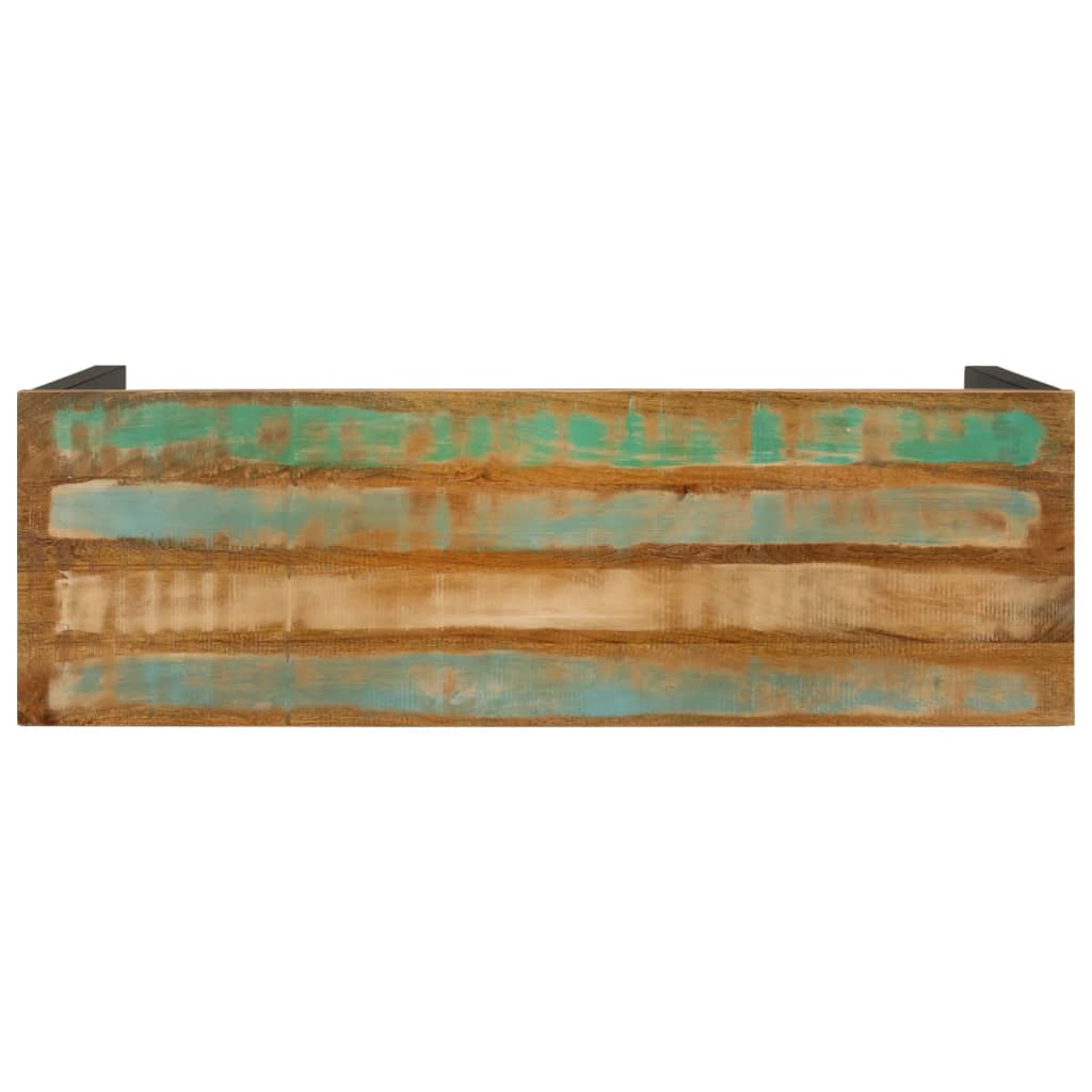 Konsolentisch 120x35x76 cm Stahl und Massivholz Mango