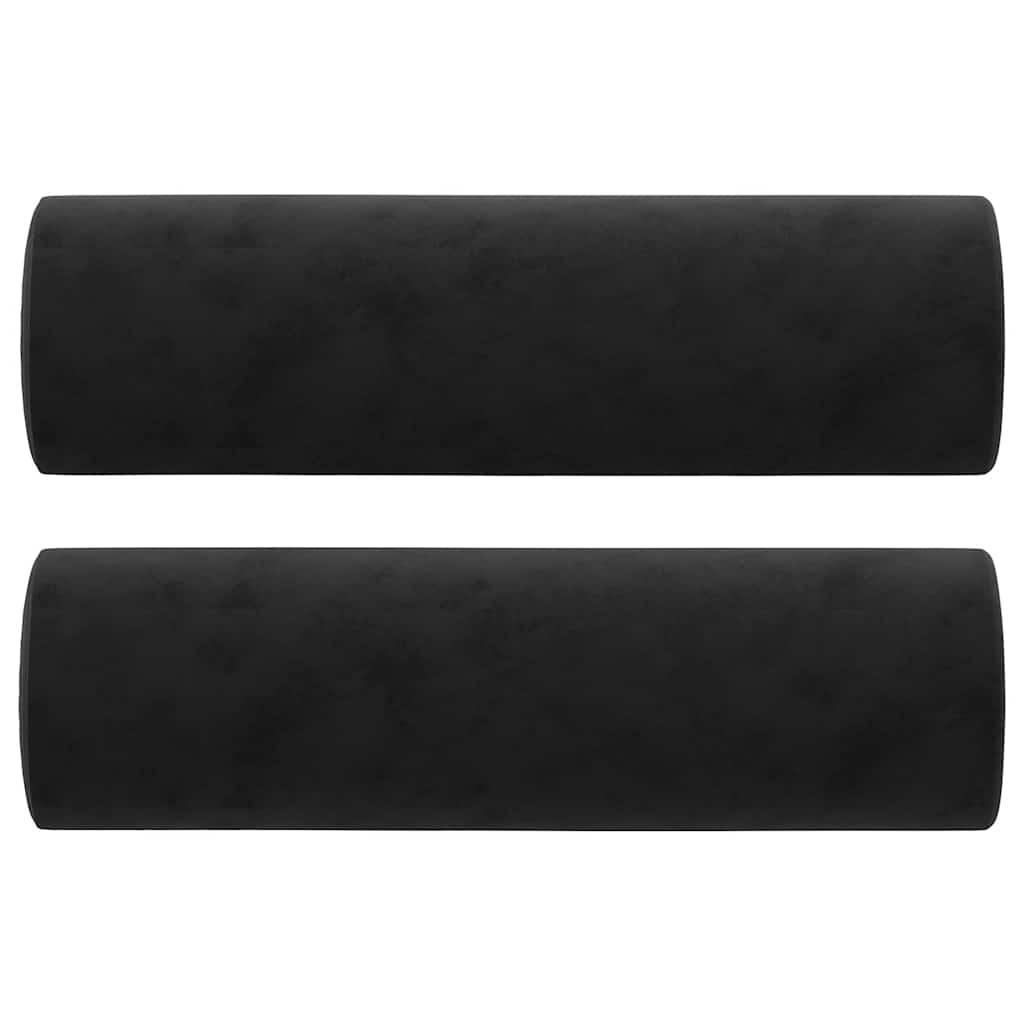 2-Sitzer-Sofa mit Zierkissen Dunkelgrün 120 cm Samt