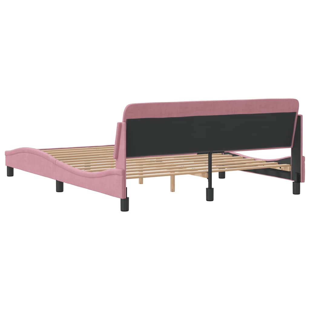 Bettgestell "Dover" Hellgrau 80x200 cm Samt