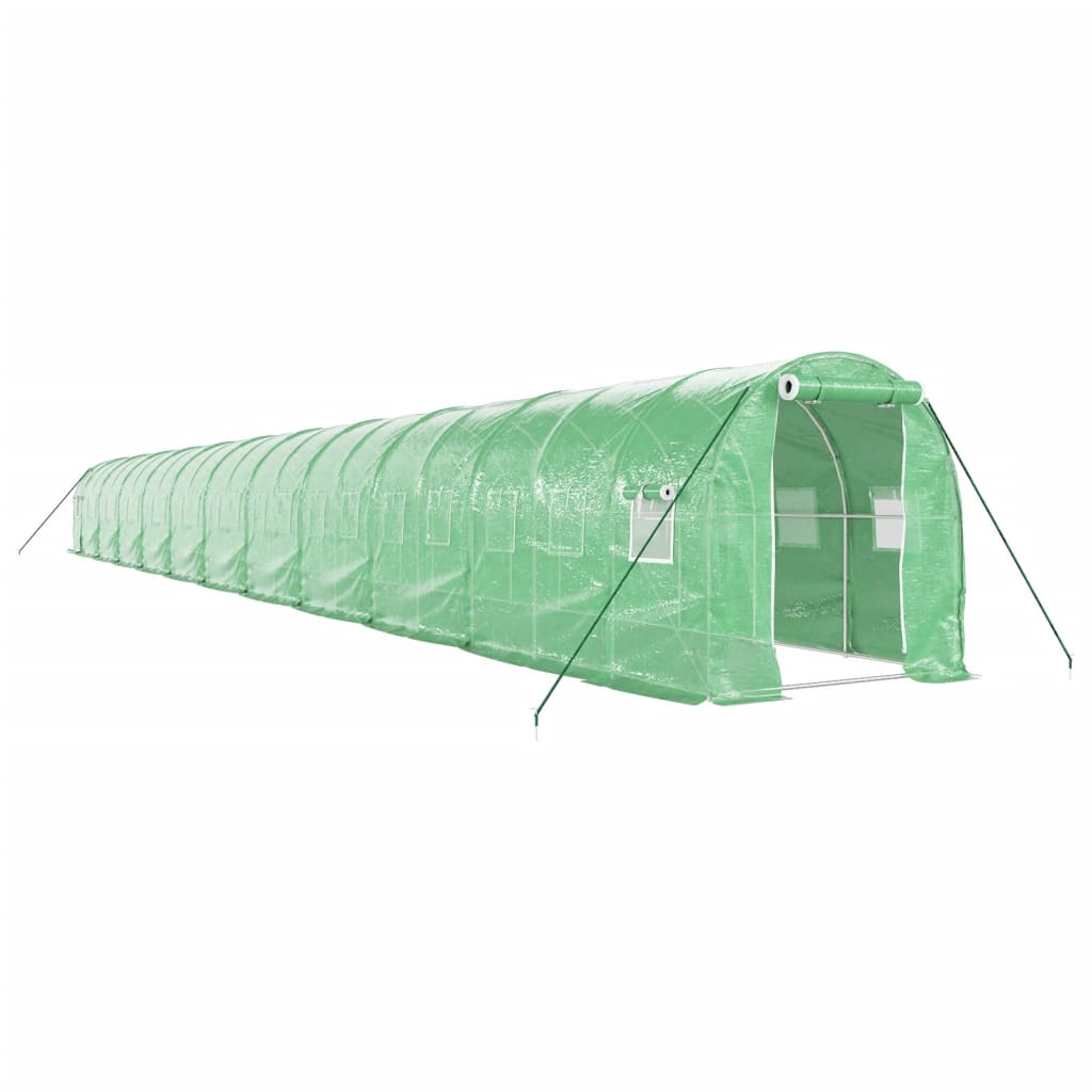 Gewächshaus mit Stahlrahmen Weiß 8 m² 4x2x2 m