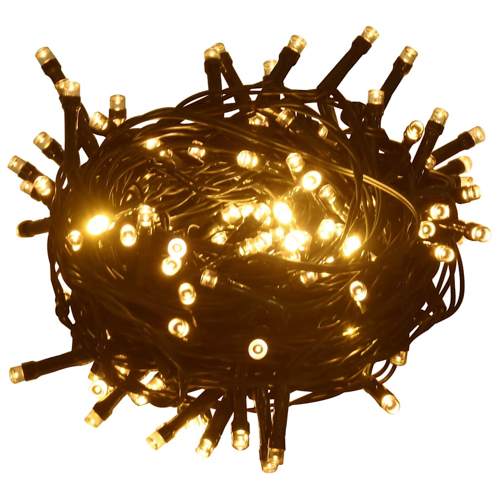 Lichterkette mit 400 LEDs Blau 40 m 8 Lichteffekte