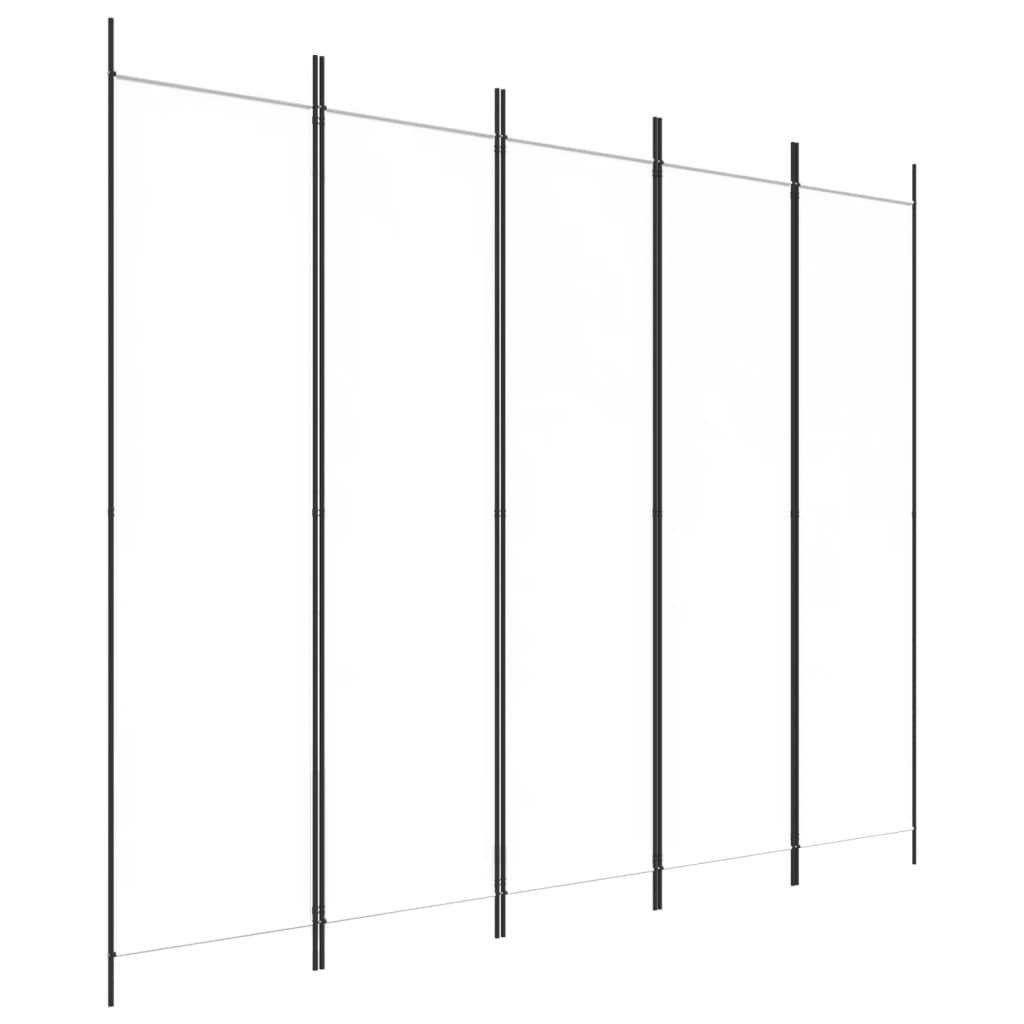 3-tlg. Paravent Schwarz 150x200 cm Stoff
