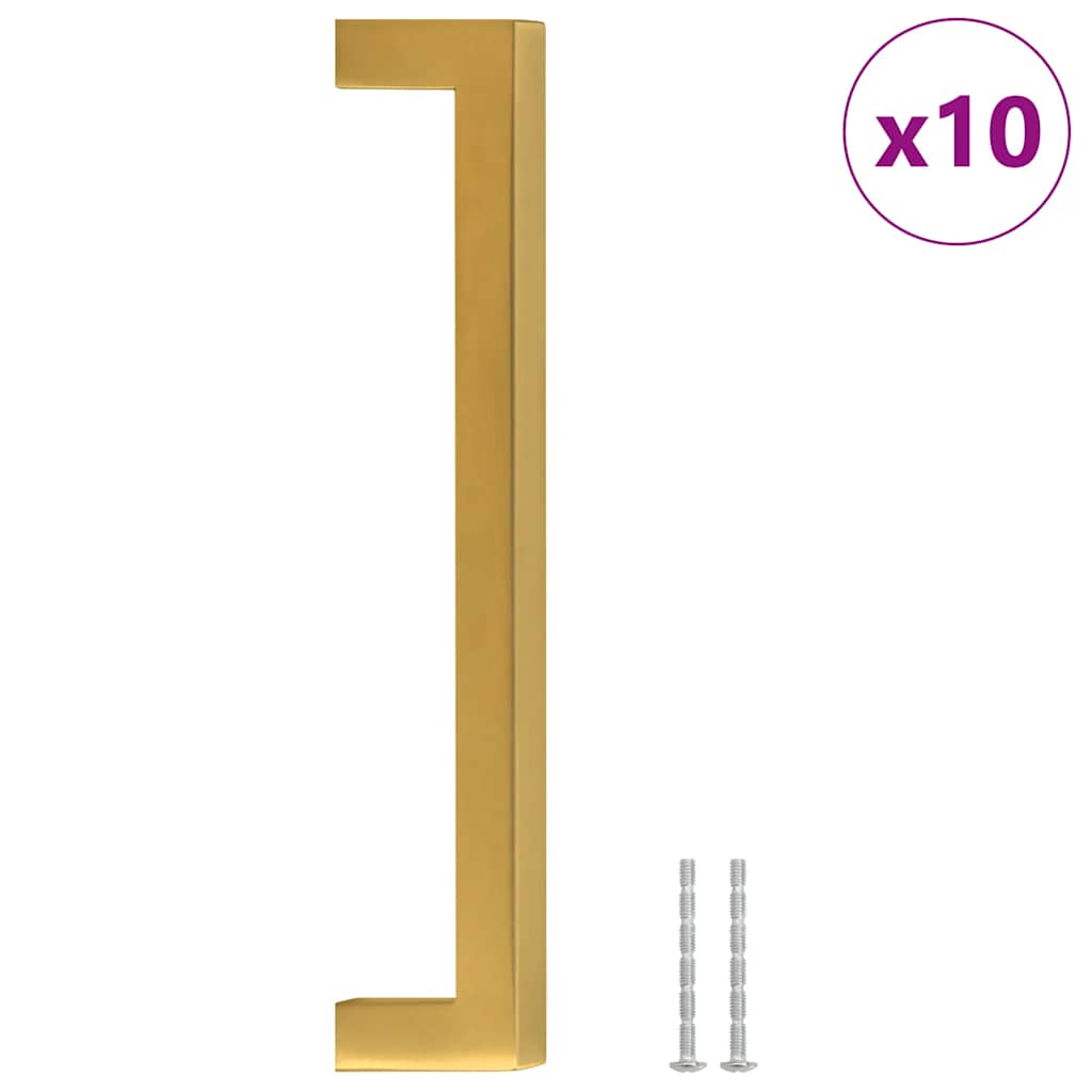 Möbelgriffe 10 Stk. Silbern 64 mm Edelstahl