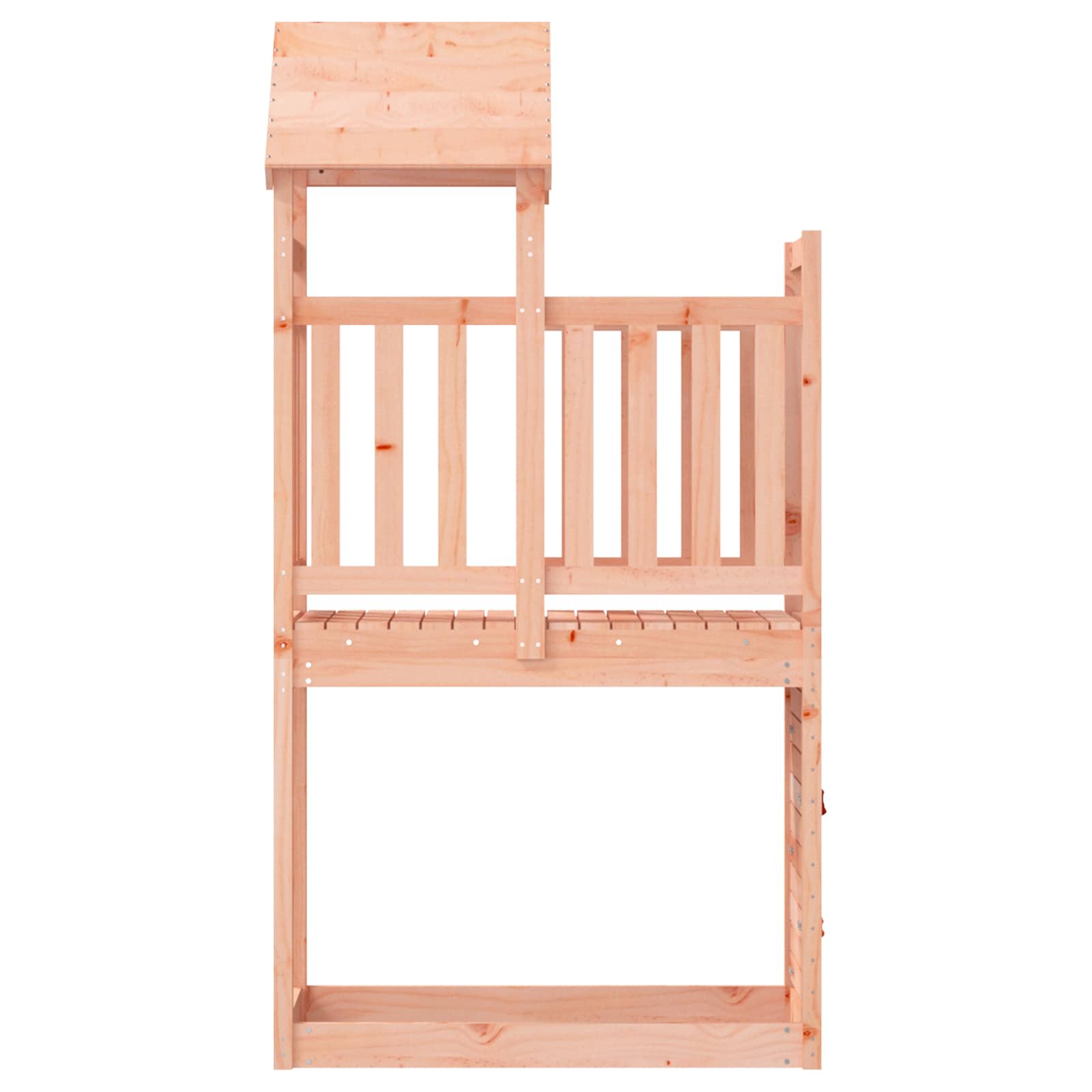 Spielturm Braun 53 x 110,5 x 214 cm Massives Kiefernholz