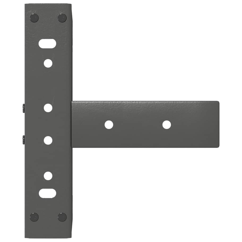 Couchtischbeine T-Form 2 Stk. Schwarz 30x25x(30-31) cm Stahl