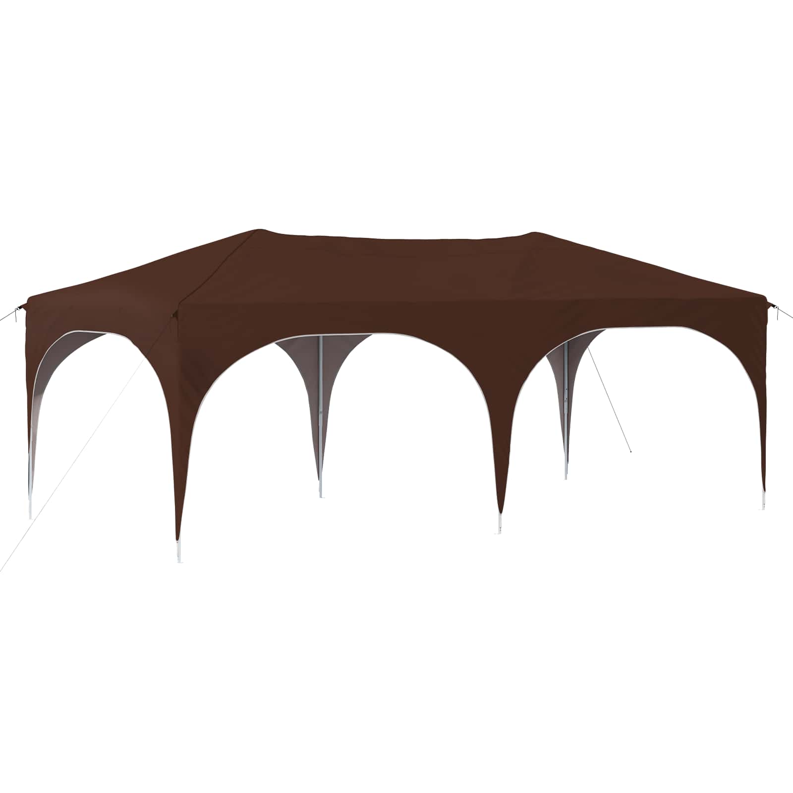 Pop-up Partyzelt 575 x 288 x 245 cm Creme Oxford-Stoff