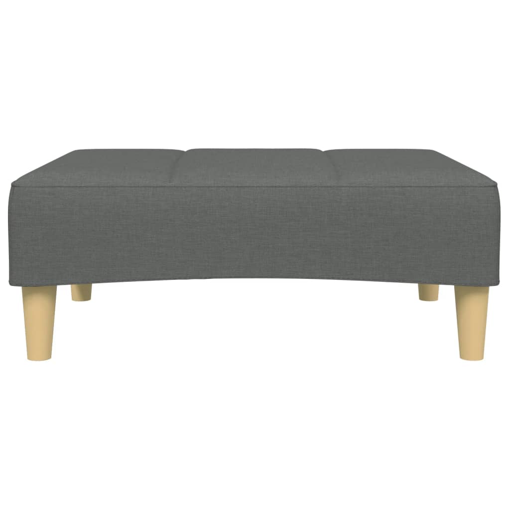 Fußhocker Hellgrau 77x55x31 cm Stoff
