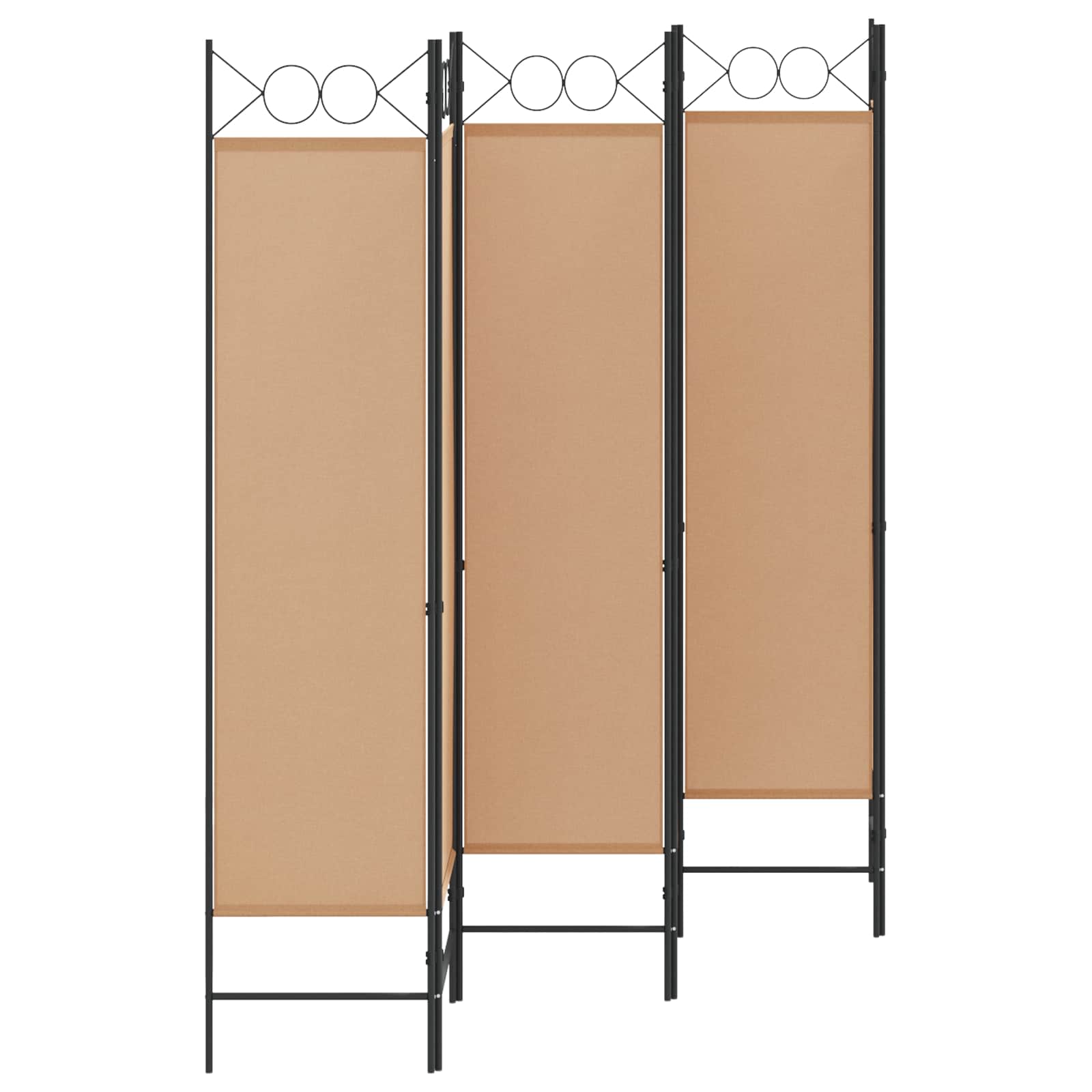 5-tlg. Raumteiler Anthrazit 200 x 180 cm