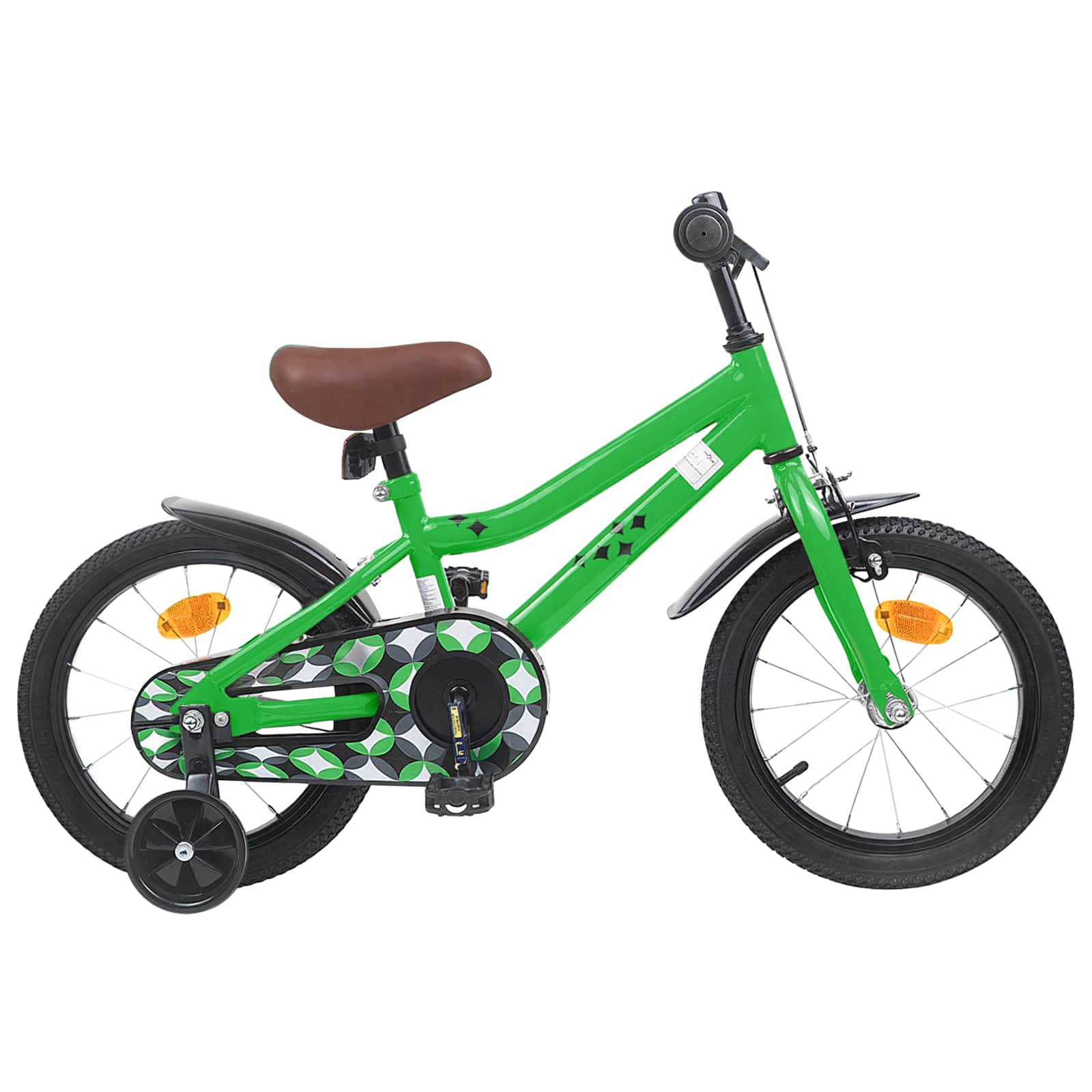Kinderfahrrad 12 Zoll für 2-4 Jahre alt Schwarz