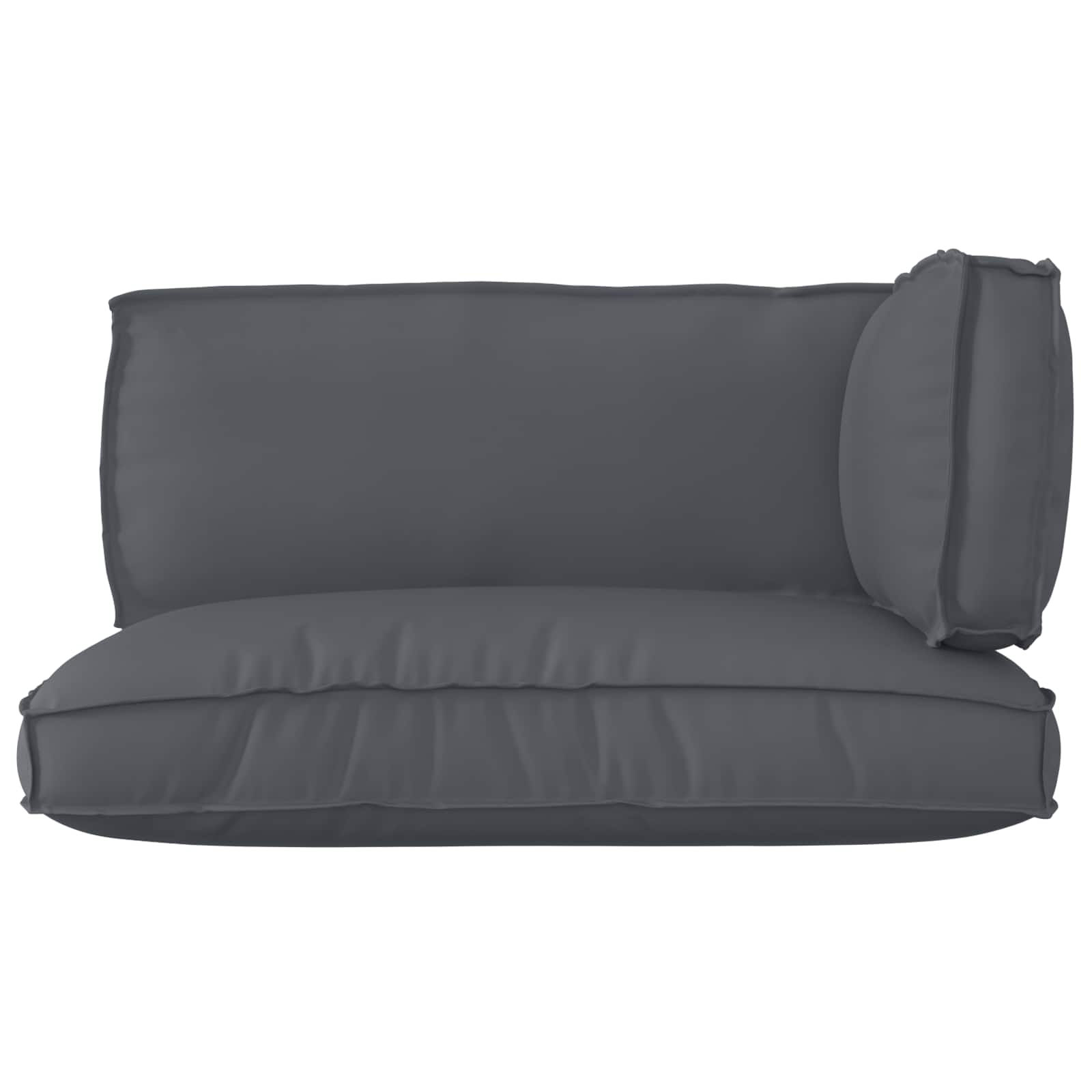 Palettenkissenset 3 pcs Anthrazit Oxford-Stoff