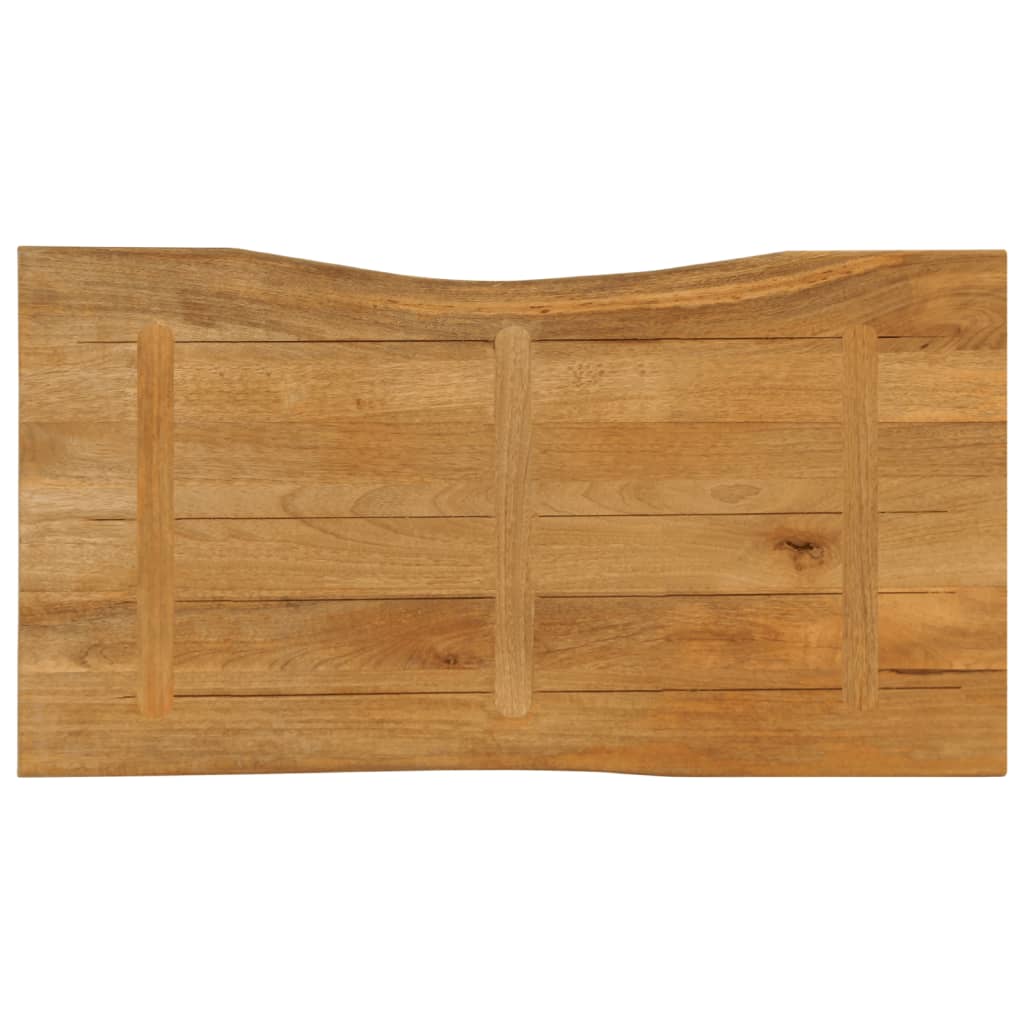 Tischplatte 40x40x2,5 cm Rechteckig Massivholz Akazie Baumkante