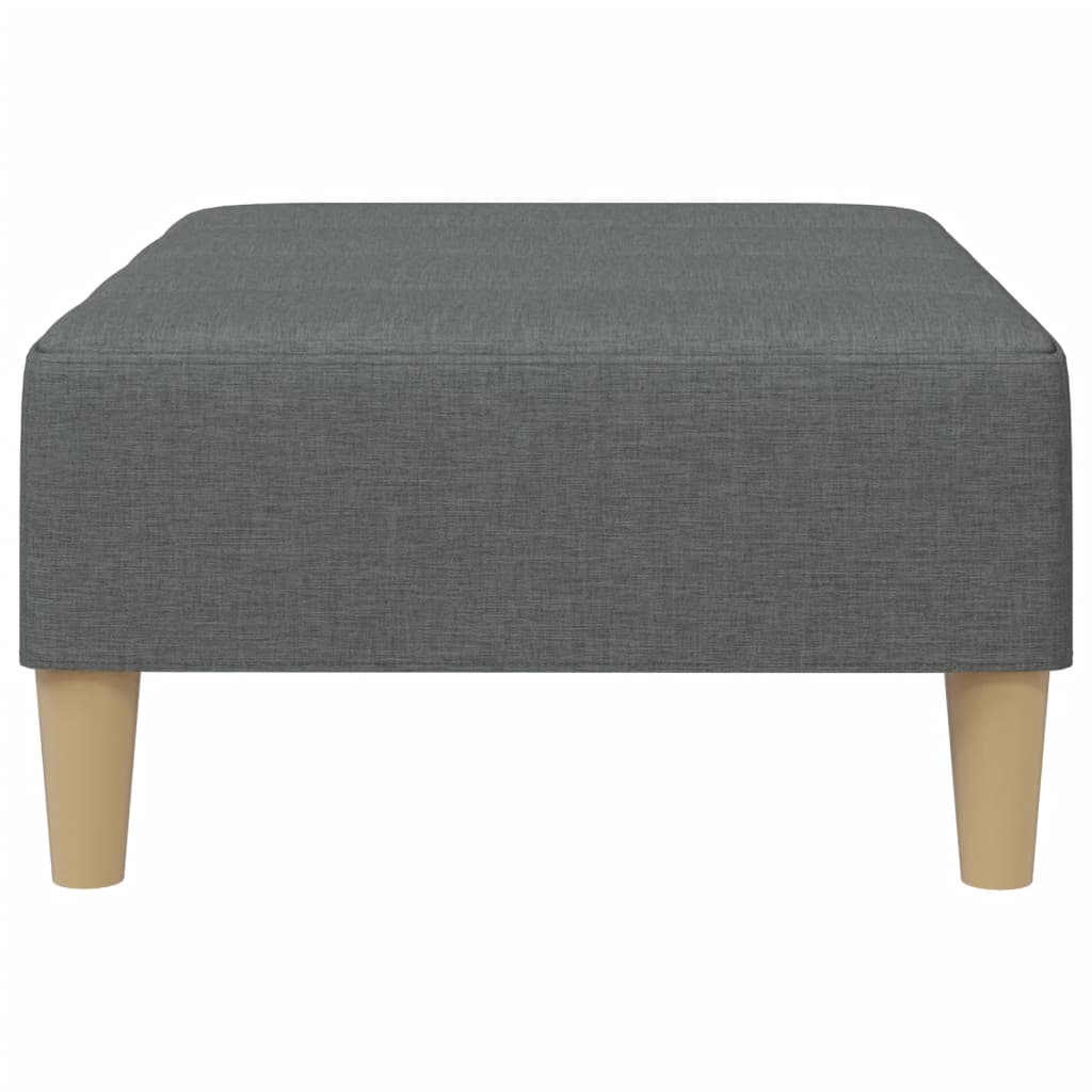 Fußhocker Hellgrau 77x55x31 cm Stoff