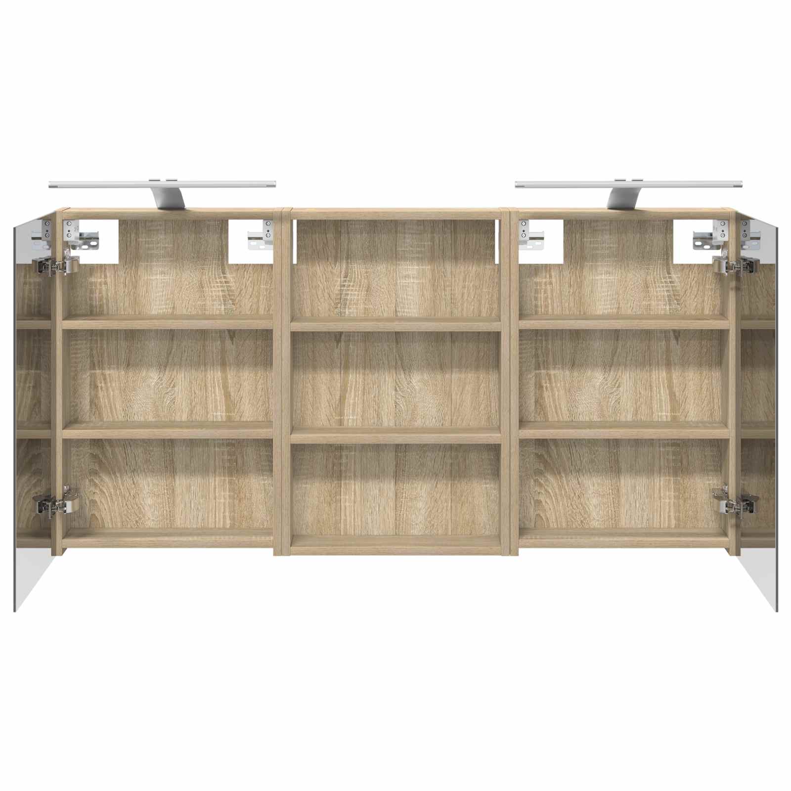 Badezimmerschrank-Set 3 pcs 80 x 10,5 x 50 cm Holzwerkstoff