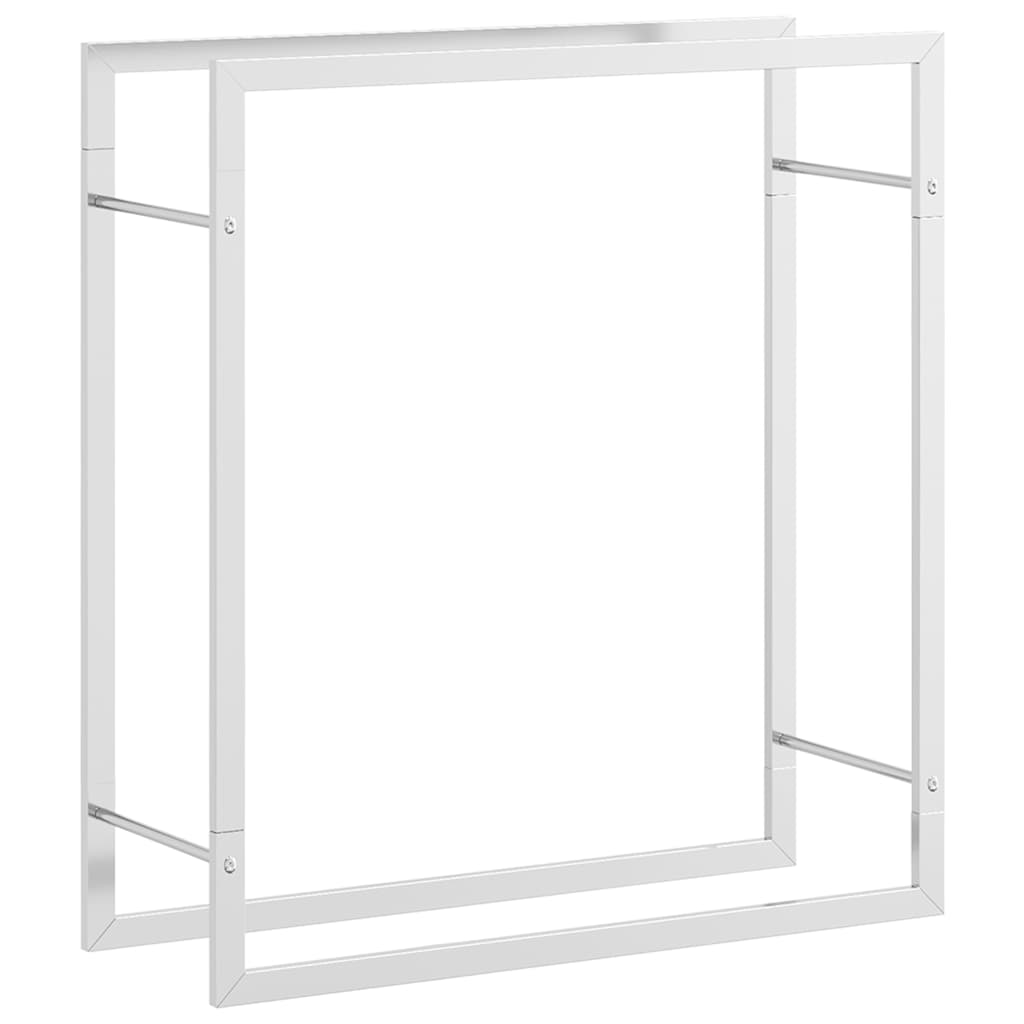 Brennholzregal 50x28x94 cm Edelstahl