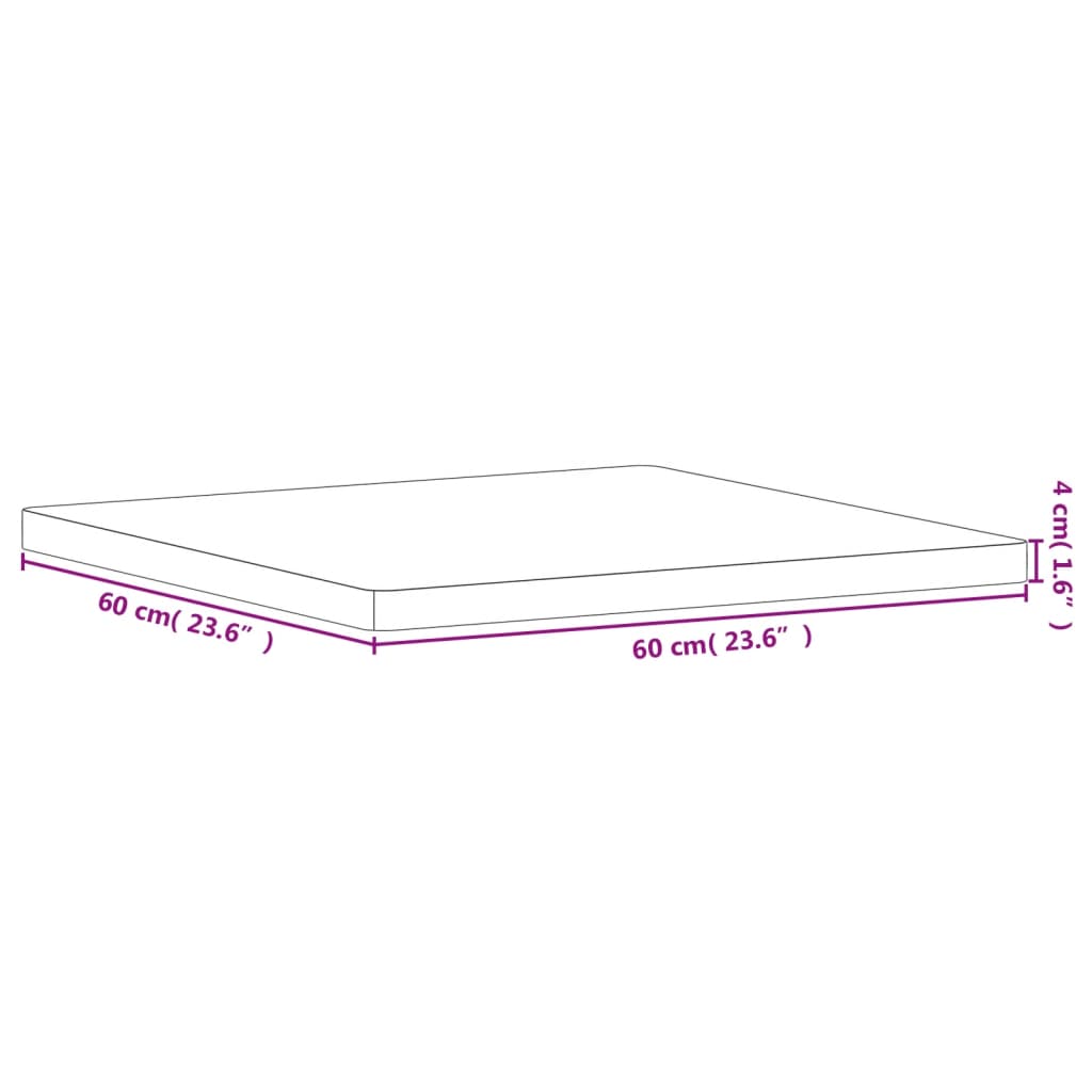 Tischplatte Ø30x1,5 cm Rund Massivholz Buche