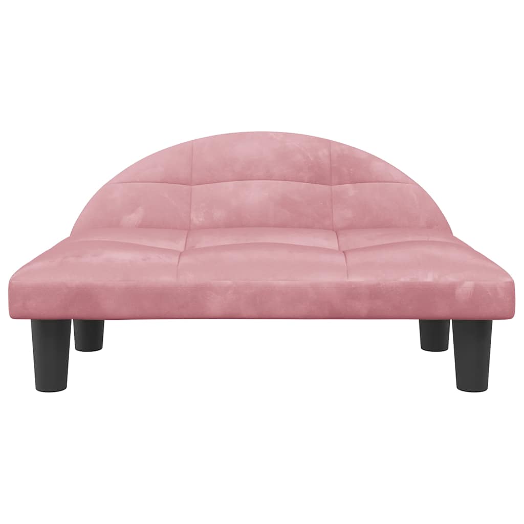 Hundebett Creme 70x52x30 cm Stoff