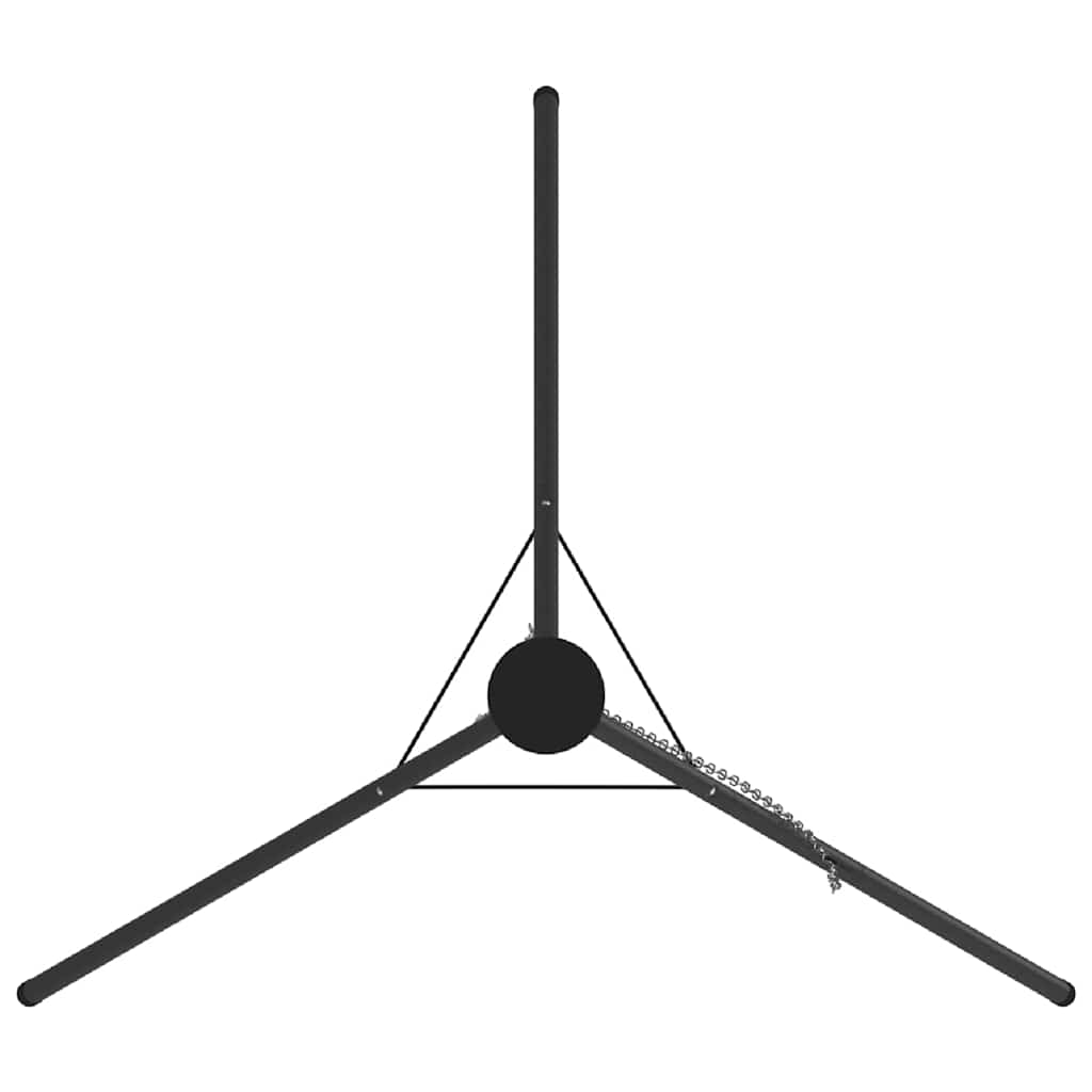 Lagerfeuer Stativ Schwarz 92 x 92 x 151,5 cm Stahl