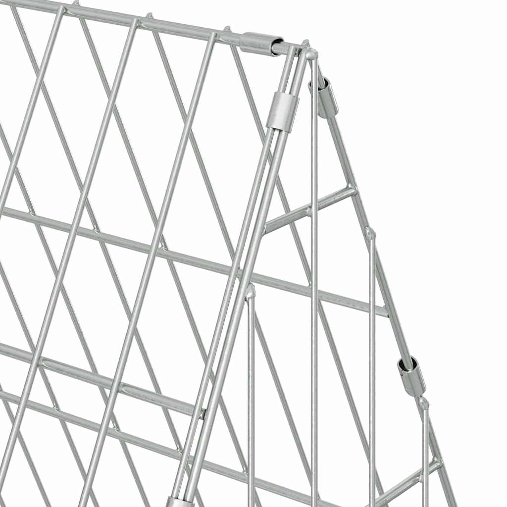 Hühnerkäfig Silber 110 x 55 x 55 cm Verzinkter Stahl