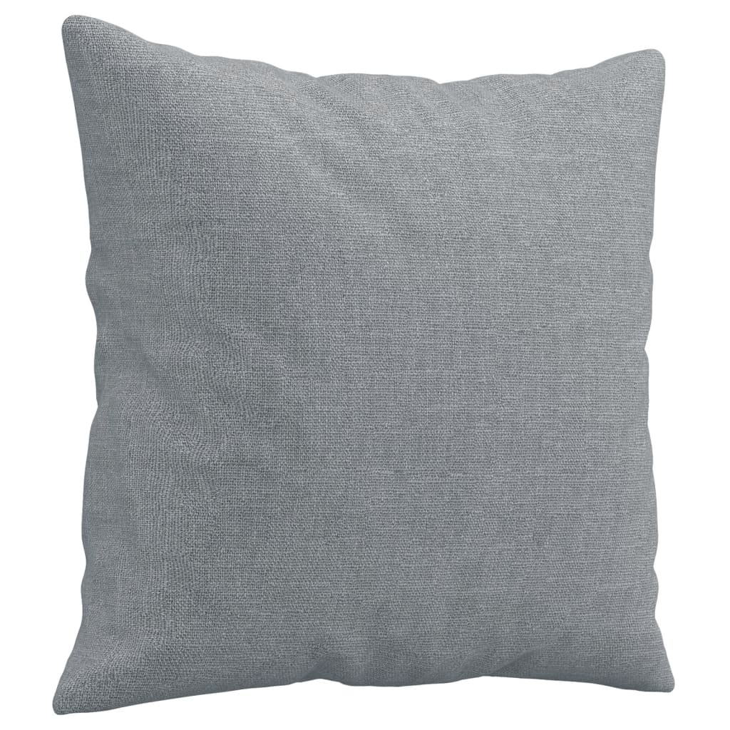 2-Sitzer-Sofa mit Zierkissen Braun 120 cm Stoff