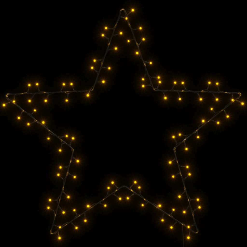 Weihnachtssterne mit Erdspießen 3 Stk. 50 LEDs 29 cm