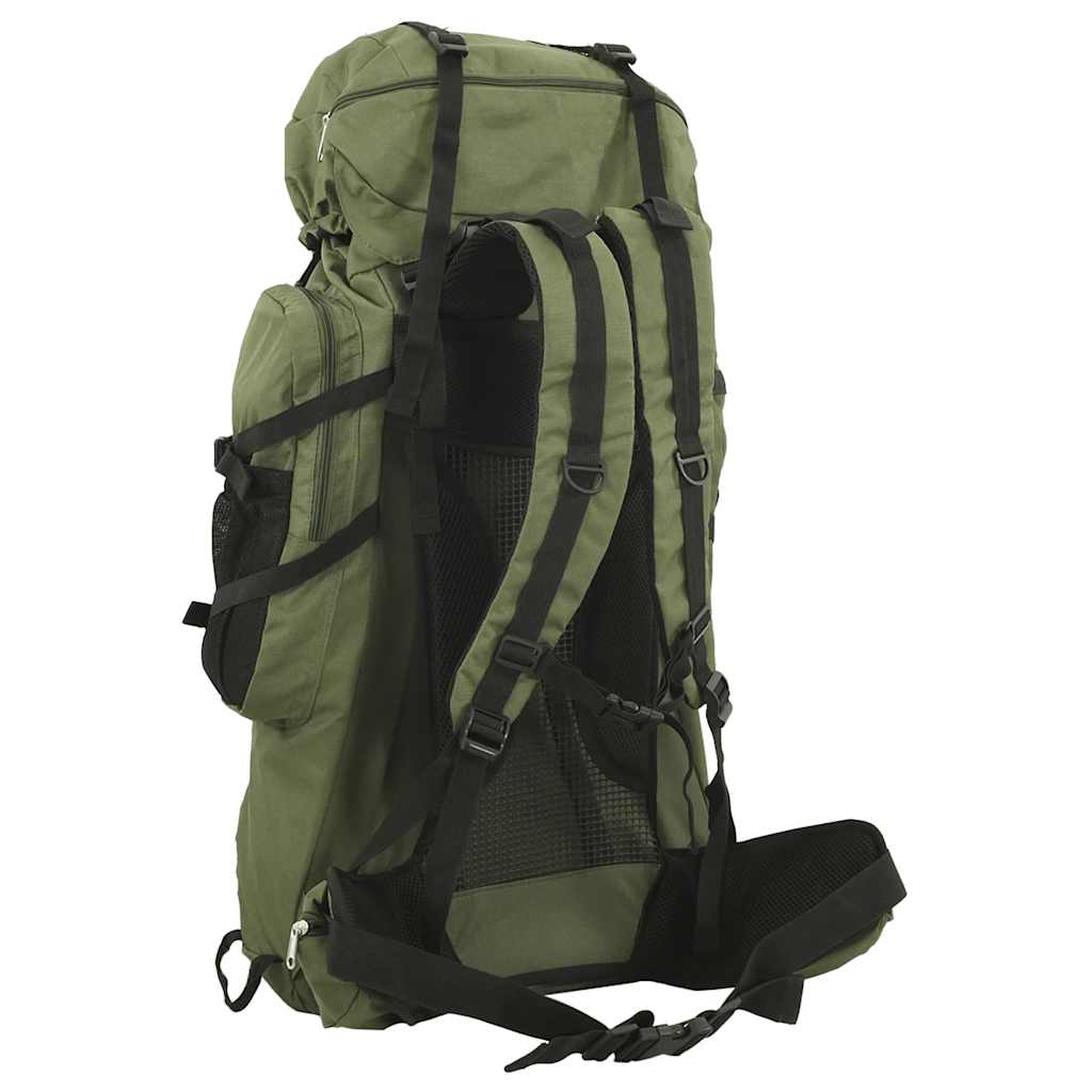 Wanderrucksack Schwarz 60 L Oxford-Gewebe