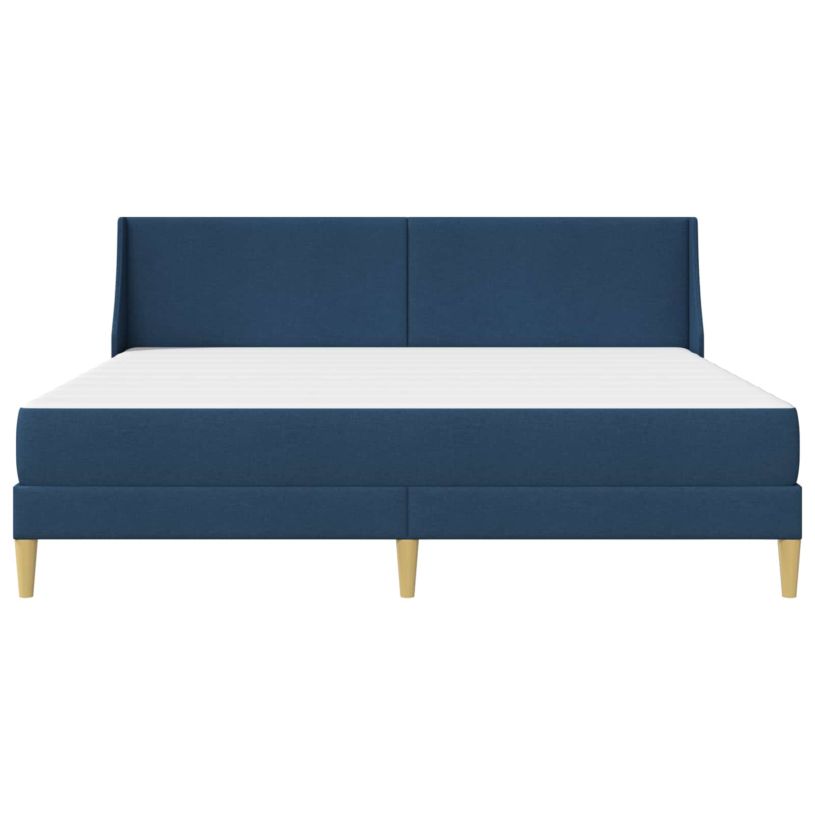 Bettgestell mit Matratze Hellgrau 80x 200 cm Polyester