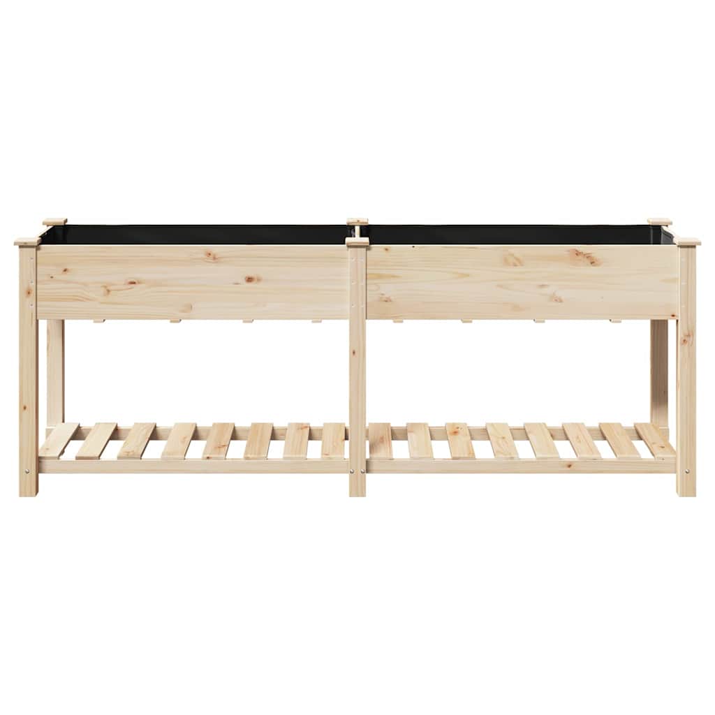 Garten-Pflanzgefäß mit Regal Beige 71 x 37 x 76,5 cm