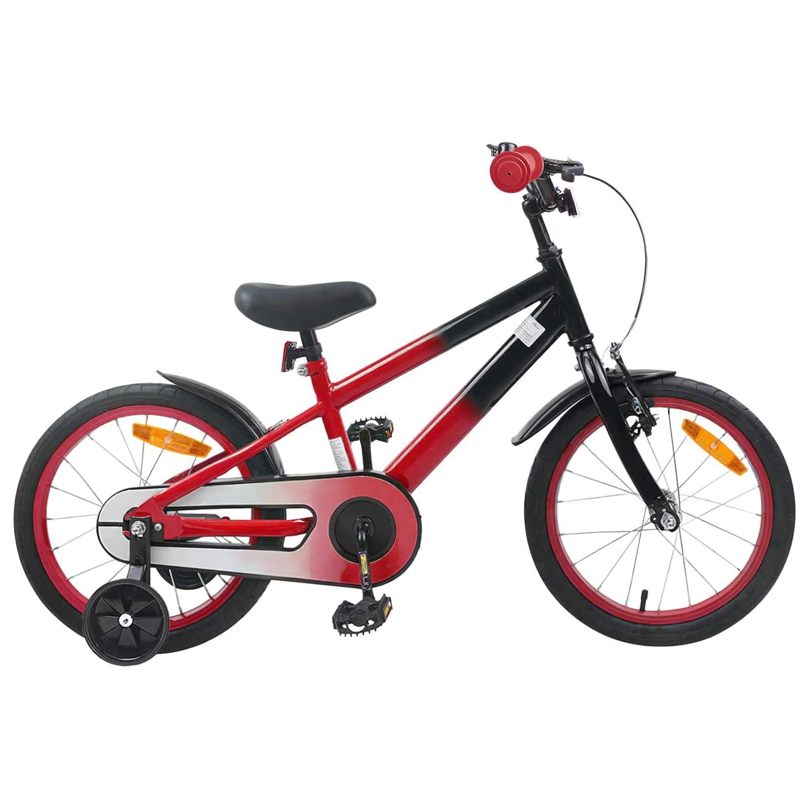 Kinderfahrrad 16 Zoll für 4-6 Jahre alt Grün Schwarz