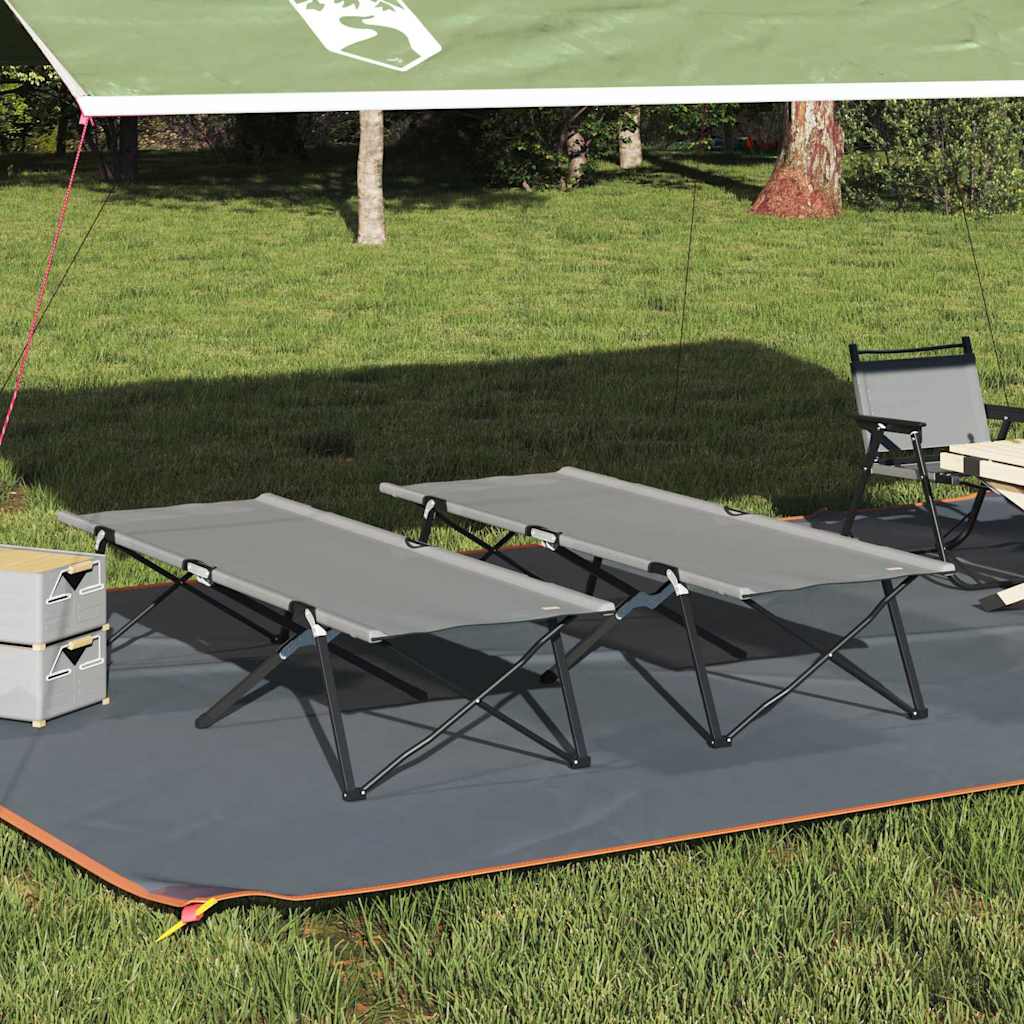 Klapp Schlafbett fürs Camping Blau 206 x 76 x 74 cm