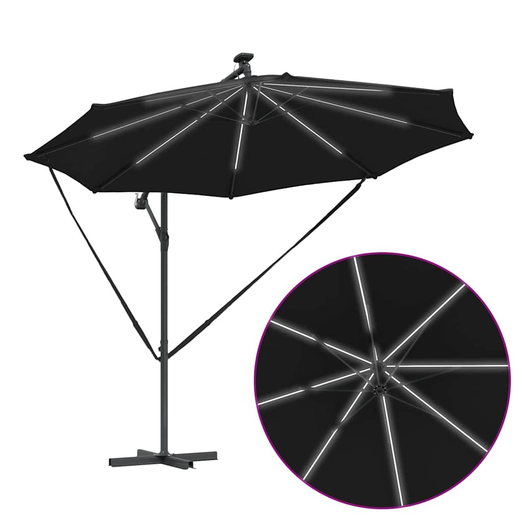 Sonnenschirm Sand 294 x 294 x 248 cm Polyester und Aluminium