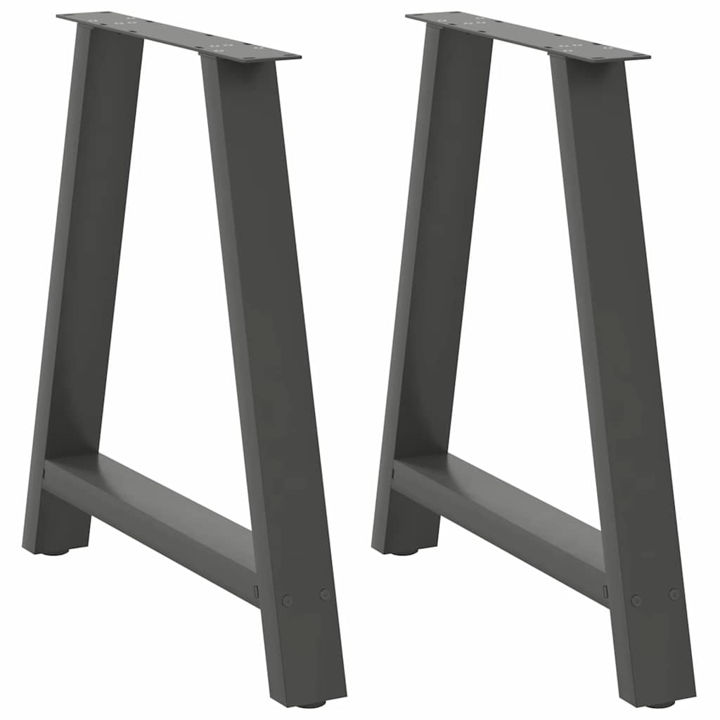 Couchtischbeine A-Form 2 Stk. 30x(30-31) cm Stahl