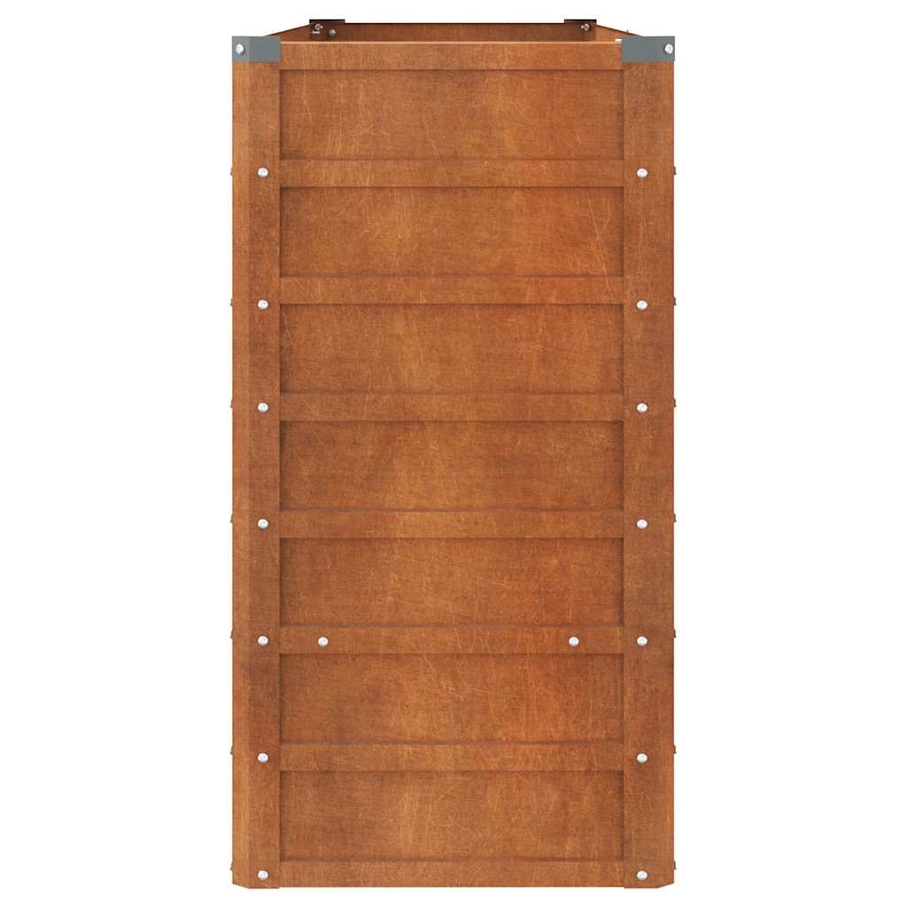 Hochbeet Rostig 100x100x77 cm Cortenstahl