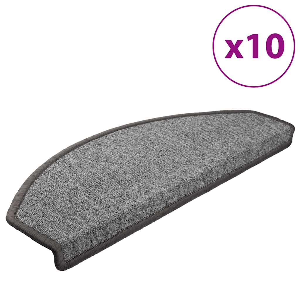 Stufenmatten 15 Stk. 56x17x3 cm Anthrazit Halbrund