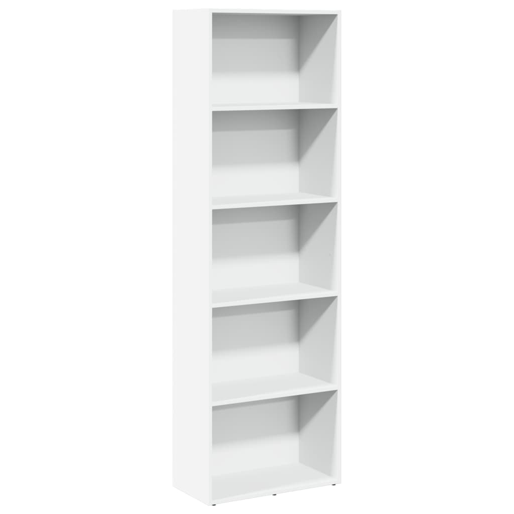 Bücherregal Weiß 80x30x189 cm Holzwerkstoff