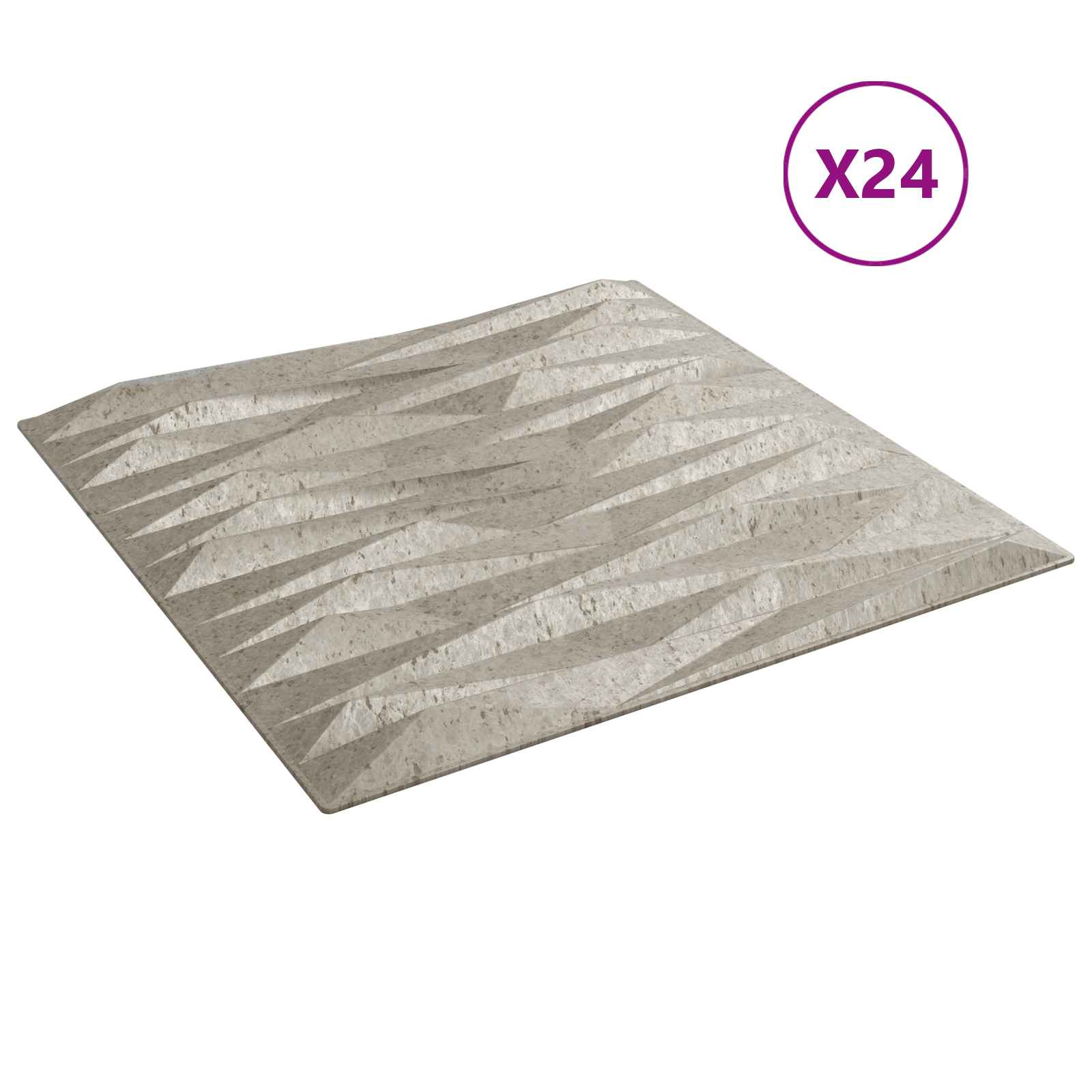 Wandpaneele 12 pcs Diamant Weiß 50 x 50 cm XPS Schaum