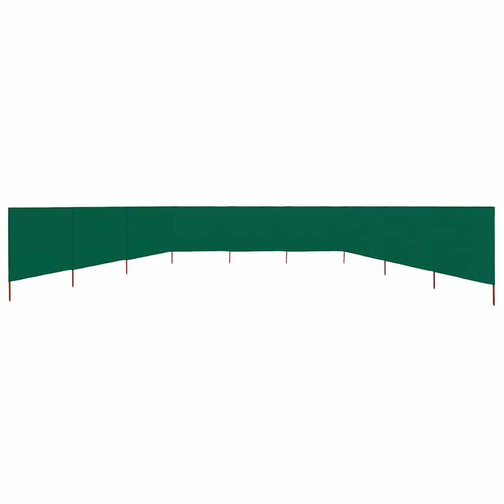 3-teiliges Windschutzgewebe 400 x 120 cm Weiß