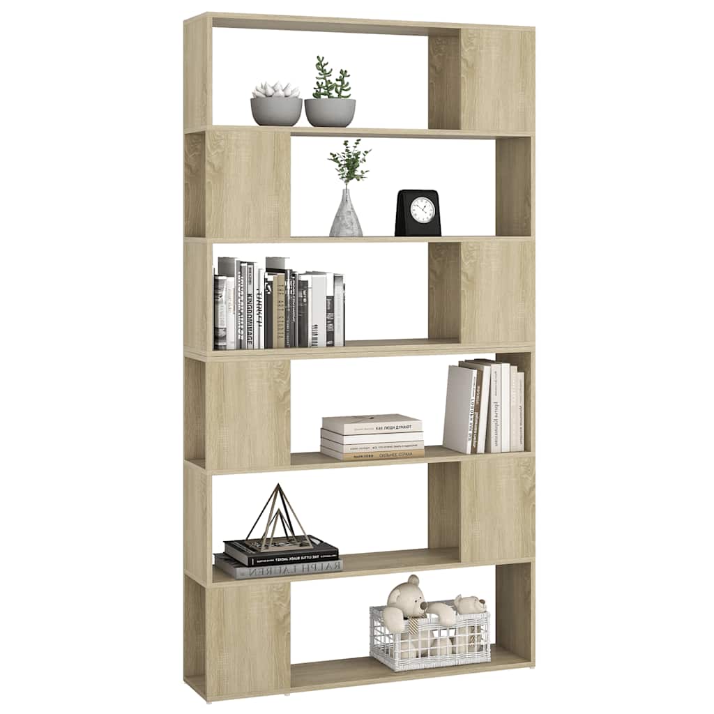 Bücherregal Raumteiler Weiß 100x24x188 cm